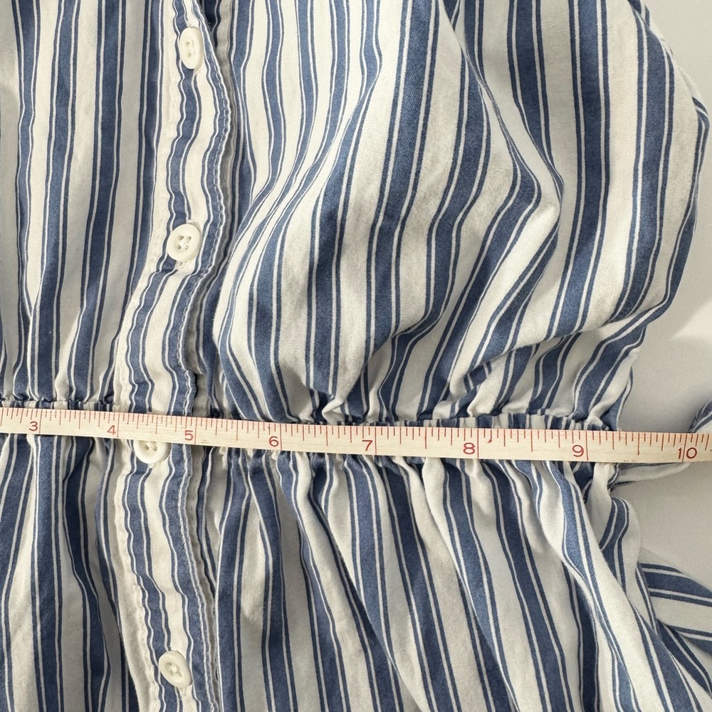 BCBGirls Navy and White Striped Casual Dress Sz 8 - Picture 6 of 8